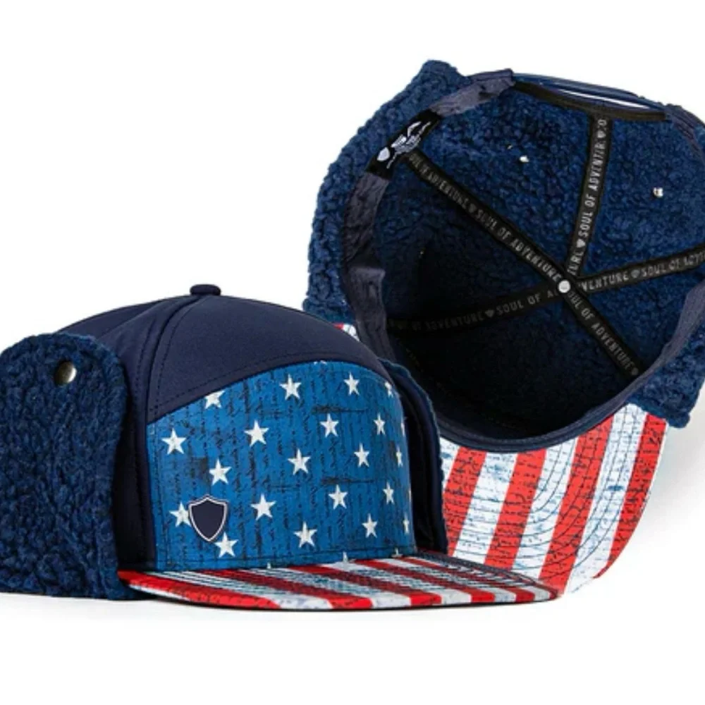 Sa Bill trapper American flag hat